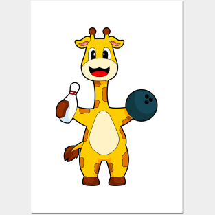 Giraffe Bowling Bowling ball Posters and Art